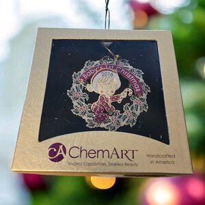 Christmas 2016 Baby's First Christmas Brass Ornament By ChemArt